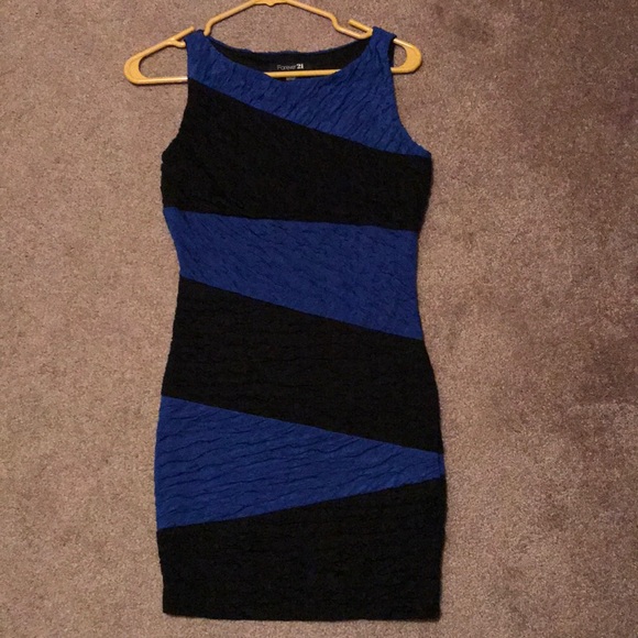 Black and Blue Dress - Picture 1 of 3